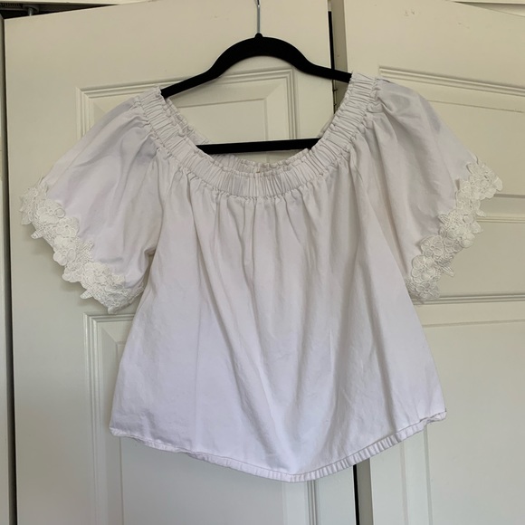 Forever 21 white off the shoulder top - Picture 1 of 2